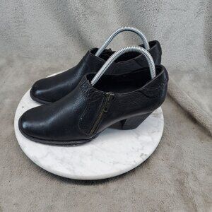 Born Shoes Womens Size 8 M/W Black Leather Dark Academia Ankle Booties